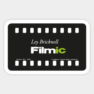 Filmic with Ley Bricknell Logo Sticker